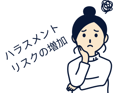ハラスメントリスクの増加